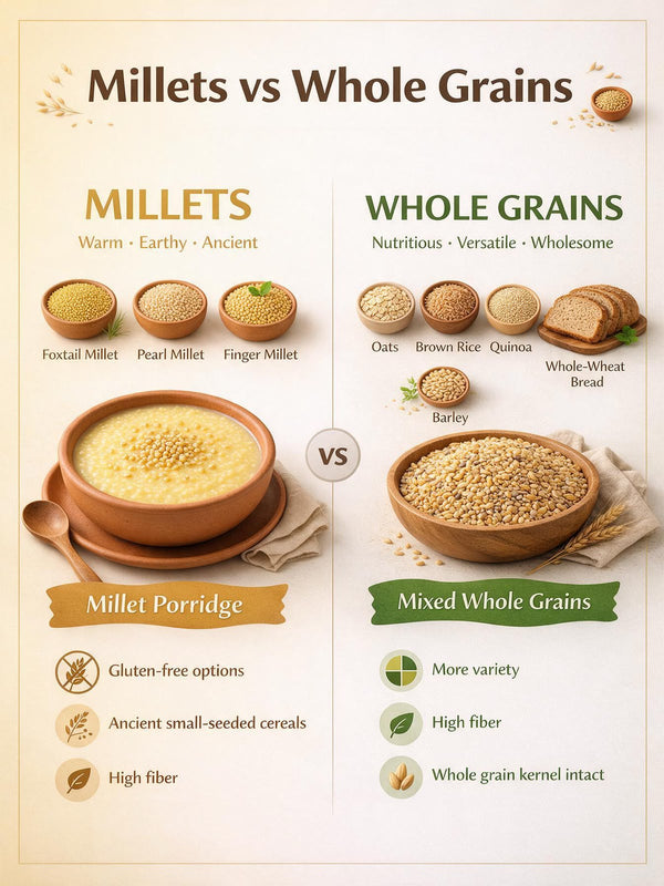 Millets vs Whole Grains: What’s the Difference and Which Is Better?