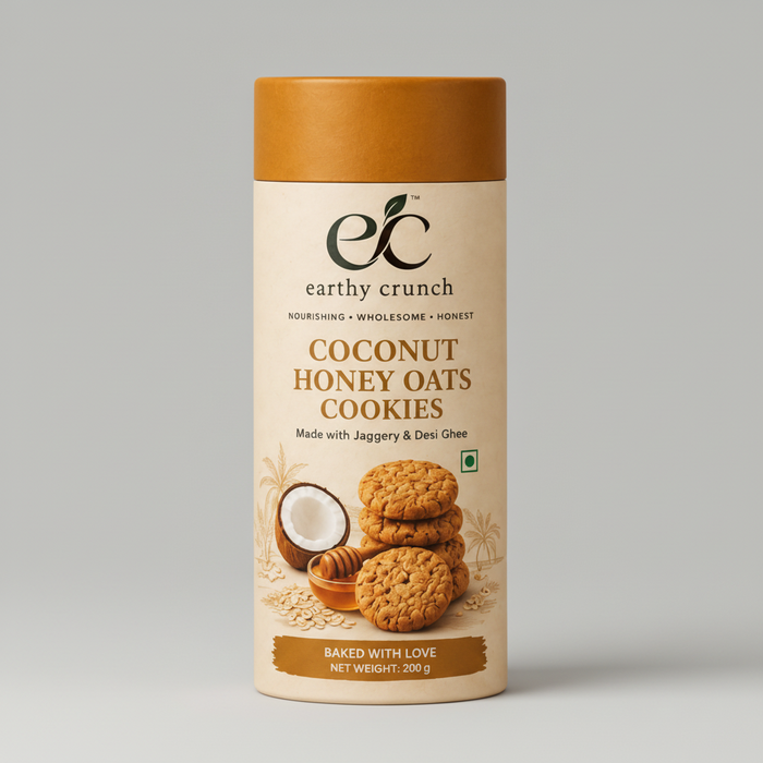 Coconut Honey Oats Cookies